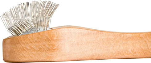REDECKER Wire Brush with Oiled Beechwood Handle, 5-7/8-Inches, Compatible with Velcro Tape