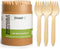 Mini Wooden Spork Disposable - Eco-Friendly Dessert, Appetizers, Cocktails, Biodegradable, Pack of 100
