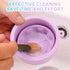 Makeup Brushes Cleaner Mat with Storage Holder, Portable Washing Tool, 2 In 1 Silicone Brush Cleaner Pad