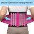 Back Support Brace Belt for Men & Women, Breathable Lumbar Support for Lower Back Pain & Sciatica Relief, Pink-M