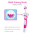 MAM Training Toothbrush for Babies, 1 Brush with Safety Shield, Interactive App, Blue for 5+ Months