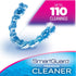 Premium Cleaner Crystals & Cleaning Case - 110 Cleanings - Removes Stain, Plaque, & Bad Odor from Clear Braces,