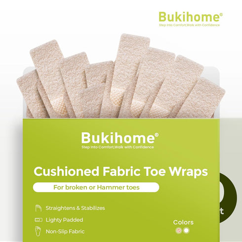 Hammertoe 20 Pack Hammer Bukihome Corrector - Toe Straighteners - Broken Toe Wraps - Realign Bent, Curled, Crooked
