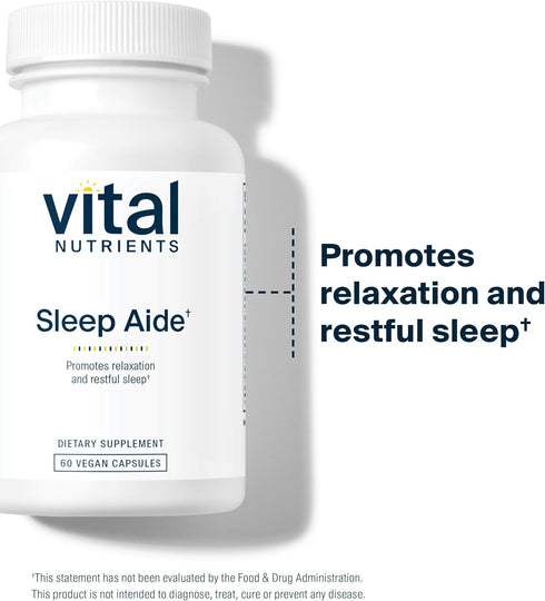Vital Nutrients | Vegan Sleep Supplement, Promotes Relaxation and Restful Sleep, Natural for Adults, Soothing Lavender