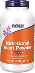 NOW Supplements Nutritional Yeast Powder, Fortified with B-Vitamins, 10-Ounce