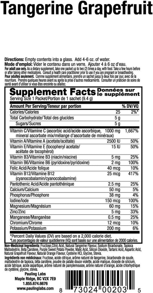 Ener-C Vitamin Drink Mix, Tangerine Grapefruit, 1000 Mg, 30 Count