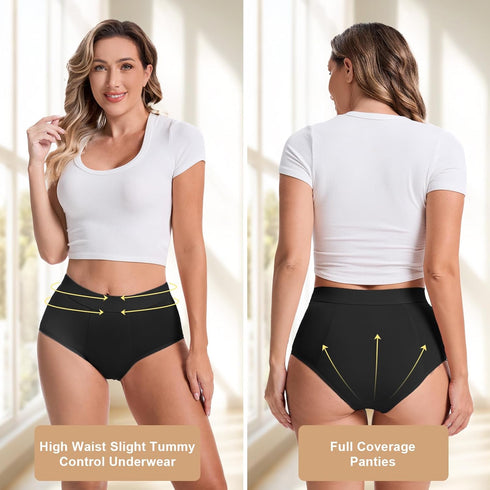ToVii Leak Proof Period Underwear for Women Heavy Flow Washable Plus Size Period Panties Washable Incontinence