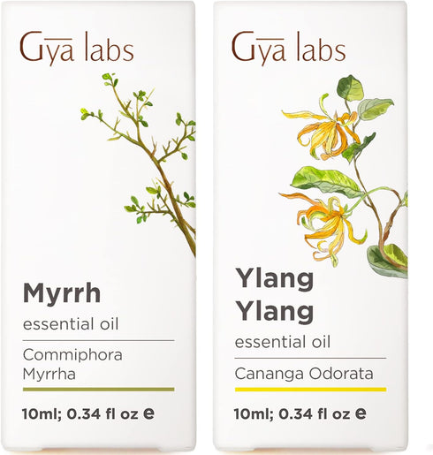 Myrrh Oil for Skin & Ylang Ylang Essential Oil for Skin Set