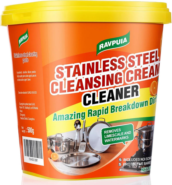 RAVPUIA STAINLESS STEEL CLEANER & POLISH - Heavy Duty Cleaning Paste for Stove,