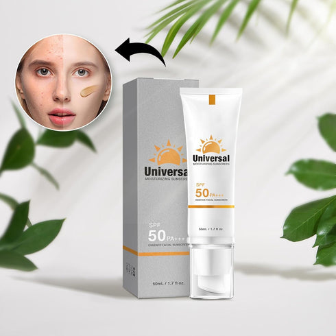 2Pcs Tinted Sunscreen SPF 50 for Face, Universal Moisturizing Protector, Travel Size, No Sticky Skin Care Solution