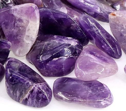 Swpeet 1 Pound Bulk Amethyst Stones, Large Irregular Shaped Gemstone Chips, Perfect for Jewelry Making Home