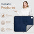 Blue Elf Heating Pad for Back/Neck/Shoulder Pain Relief, XXL Electric Heating Pads with 6 Heat Settings, 20"x24"