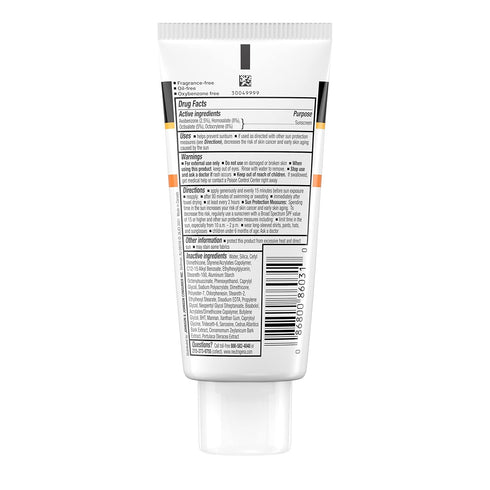 Neutrogena Clear Face Liquid Sunscreen, 3 fl. oz, Broad Spectrum SPF 30, Oil-Free, Fragrance-Free for Acne-Prone Skin