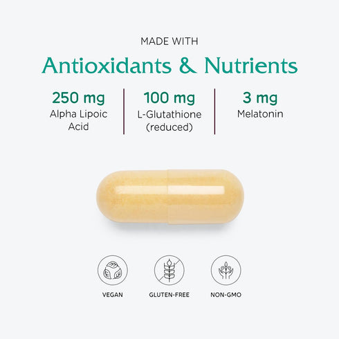 Vitanica Ovum P.M. - Egg Quality Support with Vitamin D3, Alpha Lipoic Acid & Melatonin - 30 Vegan Caps