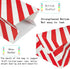 Red Striped Paper Bags, Mini Party Goody Bags for Kids Birthday Party Supplies (50 CT, 3.5×2.3×7 in)