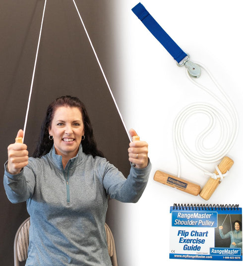 RangeMaster Over the Door Shoulder Pulley, Physical Therapy Tool for Shoulder Pain and Surgery Recovery