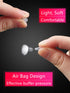 Push-in Eyeglass Nose Pads, BEHLINE Soft Silicone Air Cushion Replacement Nosepad, Clear (5 Pairs)