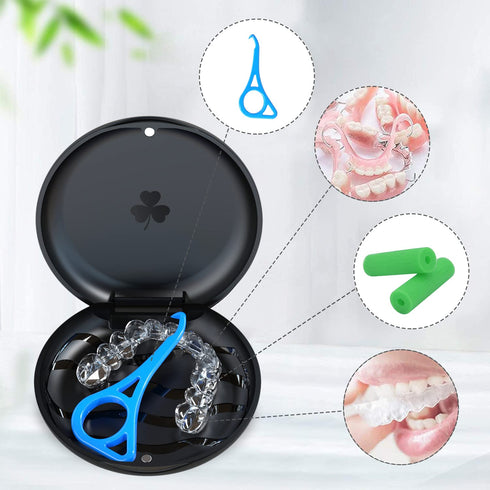2 Pack Aligner and Retainer Case - ARGOMAX Slim Case Compatible with Invisalign and Orthodontic Storage Holder