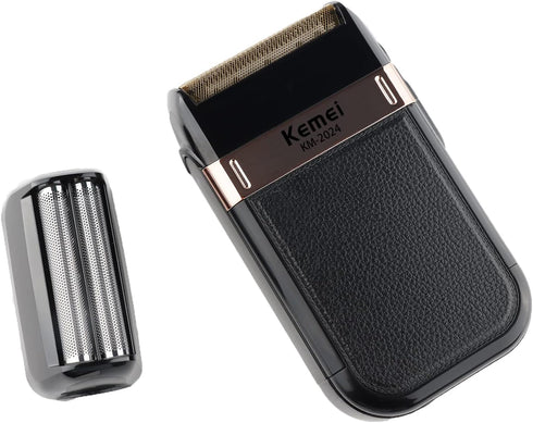 KEMEI Men's Electric Razor - Waterproof Cordless Precision Beard Trimmer, USB Rechargeable Grooming Razor