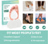 Welnove Metatarsal Foot Pads for Pain Relief - 20 Pieces Ball of Foot Cushion for Men & Women, 1/4" Thick Adhesive Foam