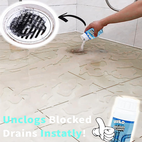 Wild Tornado Powerful Pipe Dredge, Fast Foaming Drain Cleaner Powder for Kitchen and Pipes Cleaning Tool.