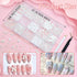 RODAKY 1000PCS White Nail Charms, 3D Bows Heart Butterfly Charms for Nail Art Decoration, DIY Accessories