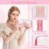 Personalized Initial Letter Clear Makeup Bag - Preppy Small Nylon & PVC Cosmetic Zipper Bag for Travel