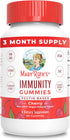 Mary Ruth's 5-1 Immunity Gummies with Elderberry for Kids & Adults, Cherry Flavor, 90 Count
