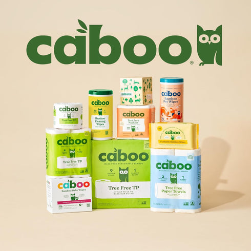 Packaging, 2 Pack 12 300 Caboo Tree Free Unbleached Toilet Paper | Plastic Free Septic Safe, Eco Friendly, Chemical