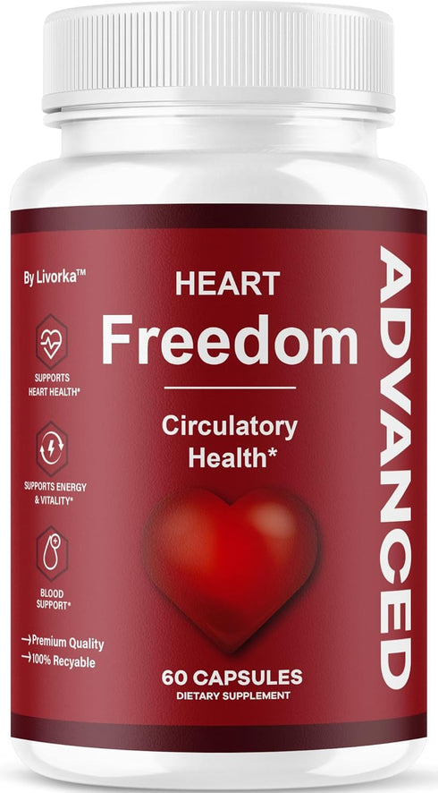 LIVORKA Heart Freedom - Heart Freedom Capsules, Official Pills All Natural Ingredients -