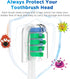 Replacement Brush Heads for Waterpik Sensonic Complete Care Toothbrush, Compact White, 10 Count with Covers