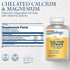 SOLARAY Calcium Magnesium Citrate with Vitamin D3 K2 - 30 Servings, Bone & Heart Health Support