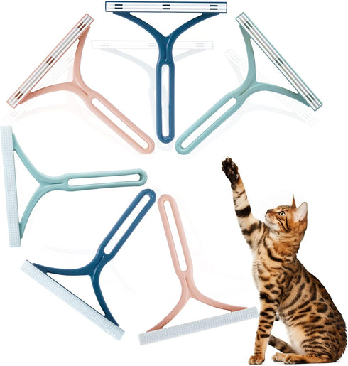 Dog Hair Remover for Couch, Cat Fur Removal Tool for Furniture, Reusable Scraper for Dog Hair Cleaning