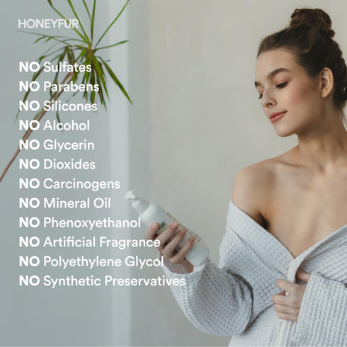 HONEYFUR pH Balanced Feminine Wash, Gentle Cleanser for Sensitive Skin, 200 ML / 6.7 FL OZ
