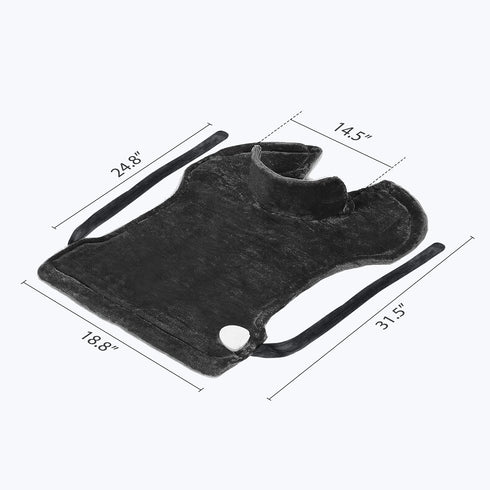 COMFIER Large Heating Pad for Back - FSA HSA Eligible, Neck and Shoulder Heat Wrap, Auto Shut Off, Black