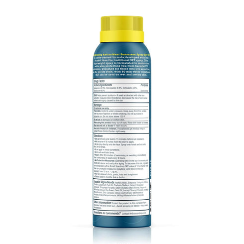 Oars + Alps Hydrating SPF 50 Sunscreen Spray, Naturally Derived Skin Care with Vitamin C, 6 Oz