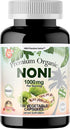 Dr.K&C HNHusa Premium Organic Noni 1000 mg, 120 Veggie Capsules for Antioxidants and Immune System Support, Vegan