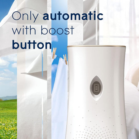Glade Automatic Spray Air Freshener Refill, Scented Air Freshener for Home and Bathroom, Clean Linen, 6.2 Oz, 3 Count.