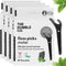 The Humble Co. Charcoal Floss Picks (200 Count) – Plant Based Dental Floss Picks with Grip Handle for Oral Care