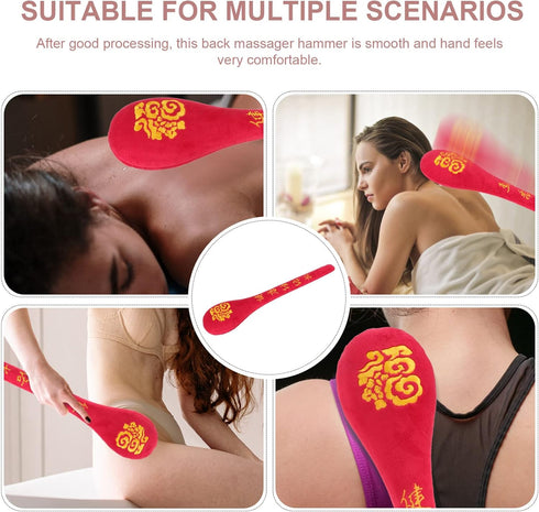 Hammer Beaupretty Massage Ball Body Handheld Massage Pat Stick Manual Beat Massager Paddle for Muscles Back Shoulders