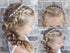 SWEETV Rose Gold Flower Girl Headband, Princess Crystal Floral Hair Accessories for Birthday