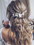 Unicra Silver Bride Wedding Hair Vine, Flower Bridal Hair Piece, Pearl Hair Accessories for Women & Girls (Gold)