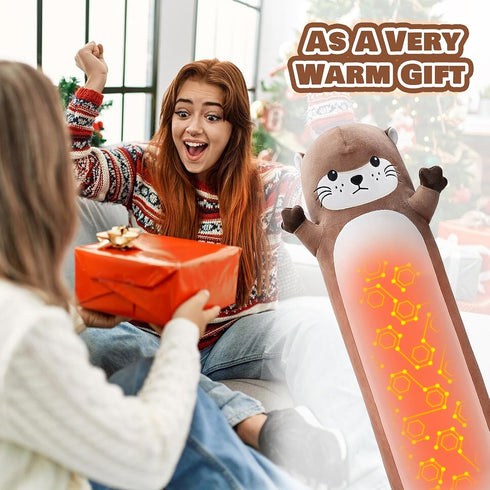 Relief,20 Otter Heating Pad-USB Heated Plush Stuffed Animals for Period Cramps and Menstrual Pain Portable Electric