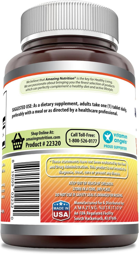 Amazing Formulas Vitamin C Supplement, 1000 Mg Per Serving, Non-GMO, Gluten-Free, 120 Count