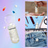 Bling Pill Case Rhinestone Pill Box Portable Waterproof Holder with Keychain for Travel, Outdoor, Camping (AB Color)
