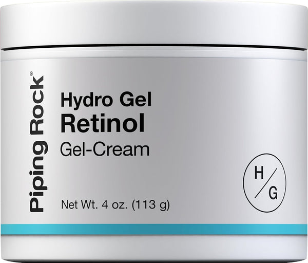 Piping Rock Retinol Cream for Face, 4 oz Hydro Gel Moisturizer for Skincare