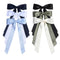 Satin Bow Hair Clips for Women, Silky Hair Ribbon Bows with Long Tail Accessories for Girls
