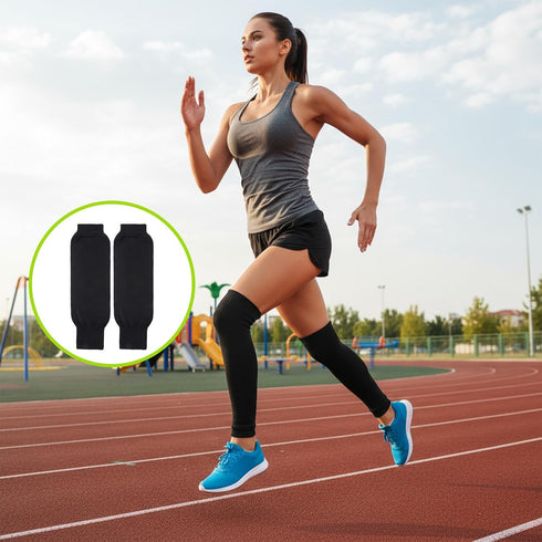 Jxiwfvl 3 Pairs Soccer Shin Guards Sleeves Youth, Leg Sleeve Socks, Elastic Grip Pre Cut Soccer Socks, Shin Guard