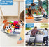 Collapsible Mop Bucket with Handle, 16L Silicone Square Cleaning Bucket for Windows or Car Washing, Storage Organizer