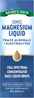 Nature's Truth Ionic Magnesium Liquid Drops | 200mg | 4 Fluid Ounces | Vegan, Non-GMO & Gluten Free with Electrolytes &